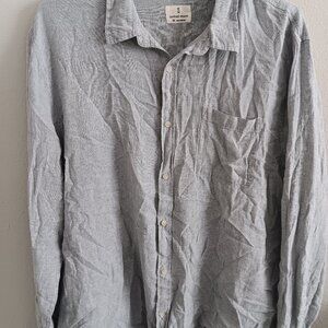 Mutual Weave Mens Long Sleeve Shirt - lt blue Sz XXL 925341